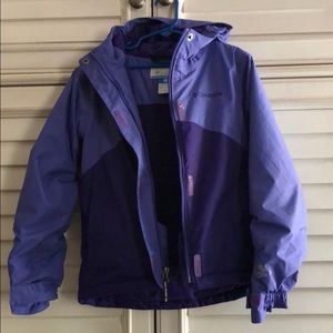 Columbia girls coat 6 6x XS purple